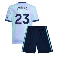 Arsenal Mikel Merino #23 Fußballbekleidung 3rd trikot Kinder 2024-25 Kurzarm (+ kurze hosen)